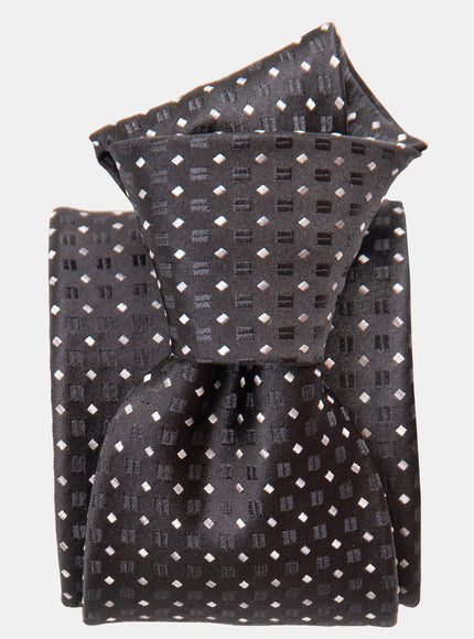 Elizabetta Barbera Silk Jacquard Tie in Black