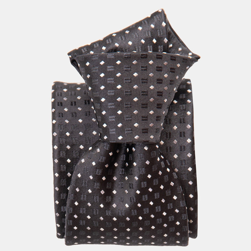 Elizabetta Barbera Silk Jacquard Tie in Black
