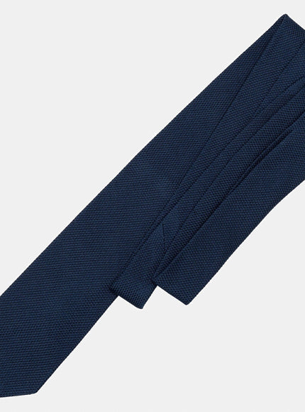 Elizabetta Foresta Silk Grenadine Tie - Navy