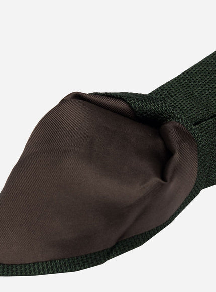 Elizabetta Foresta Silk Grenadine Tie, lining detail