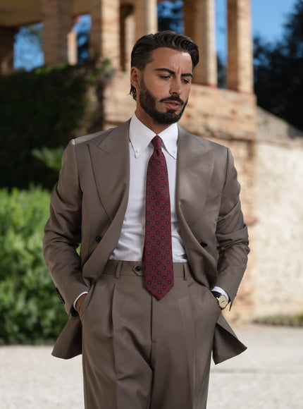 Elizabetta Bertone Printed Madder Silk Tie