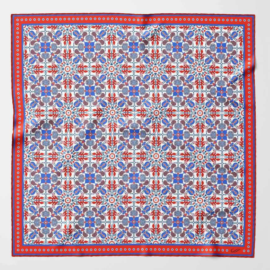 Elizabetta Barbaresco Silk Neckerchief - Red