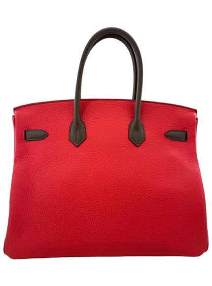 Hermès Limited Edition Birkin Cascade 35 Tricolor Palladium Hardware - Ellie Belle