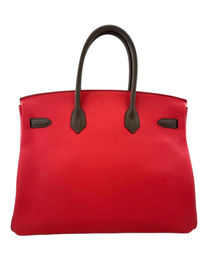 Hermès Limited Edition Birkin Cascade 35 Tricolor Palladium Hardware - Ellie Belle