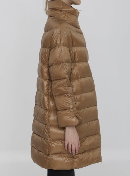 Herno Down Jacket In Nylon Beige - Ellie Belle