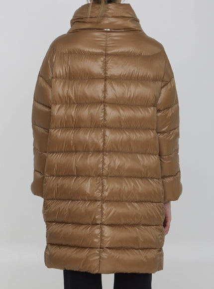 Herno Down Jacket In Nylon Beige - Ellie Belle