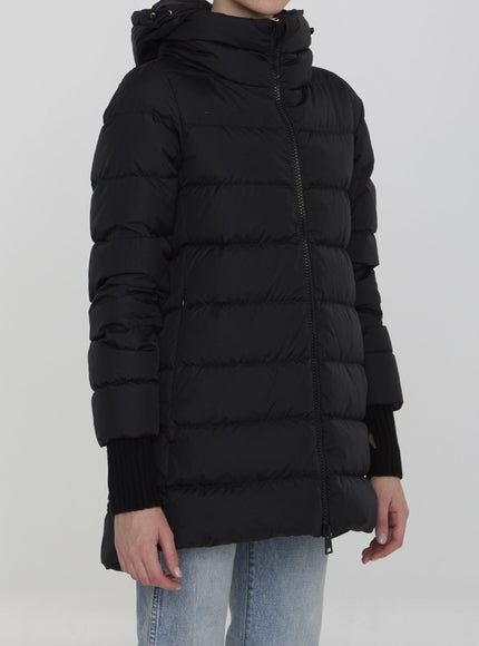 Herno Down Jacket In Nylon Black - Ellie Belle