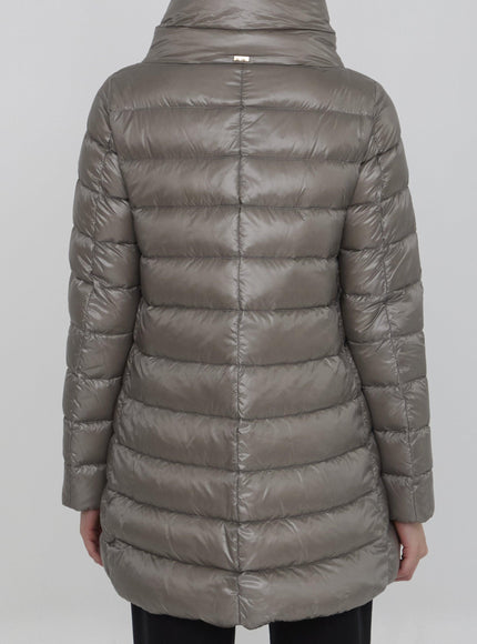 Herno Down Jacket In Nylon Gray - Ellie Belle