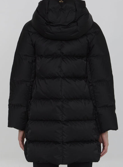 Herno Down Puffer Coat In Black - Ellie Belle