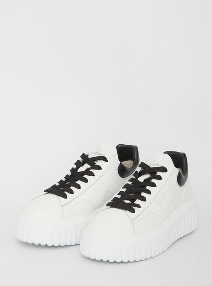 Hogan H-Stripes Low Top Platform Sneakers - Ellie Belle