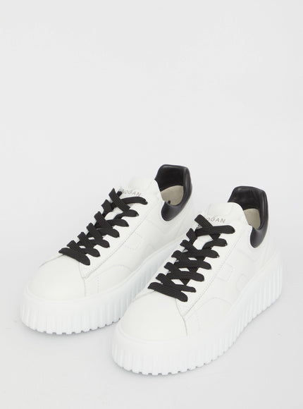 Hogan H-Stripes Low Top Platform Sneakers - Ellie Belle