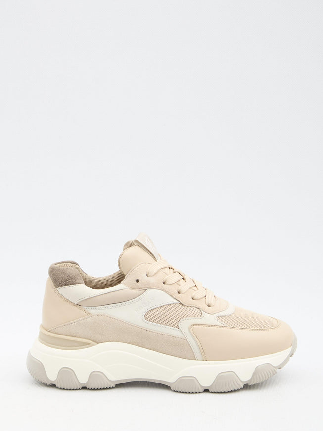 Hogan Hyperactive Sneakers in Beige - Ellie Belle