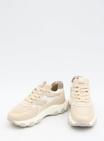 Hogan Hyperactive Sneakers in Beige - Ellie Belle