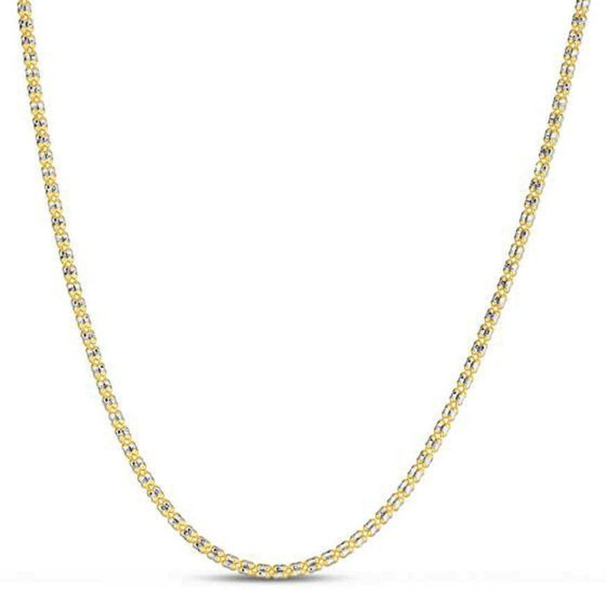 Ice Barrel Chain in 14k Yellow Gold (2.7 mm) - Ellie Belle