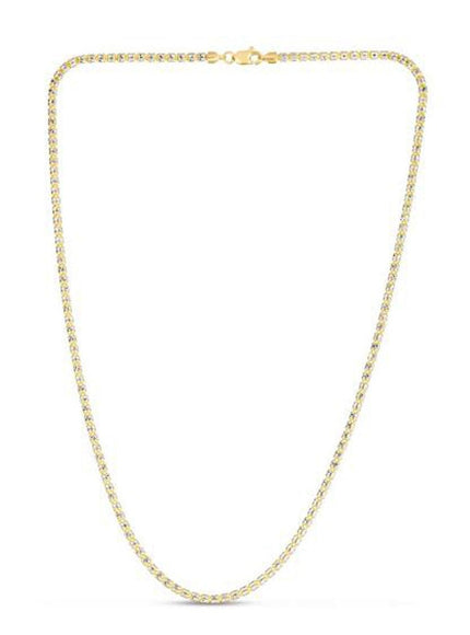 Ice Barrel Chain in 14k Yellow Gold (2.7 mm) - Ellie Belle