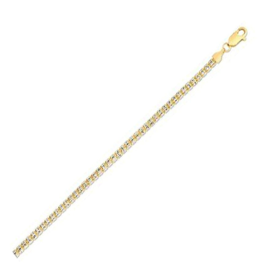 Ice Barrel Chain in 14k Yellow Gold (3.1 mm) - Ellie Belle