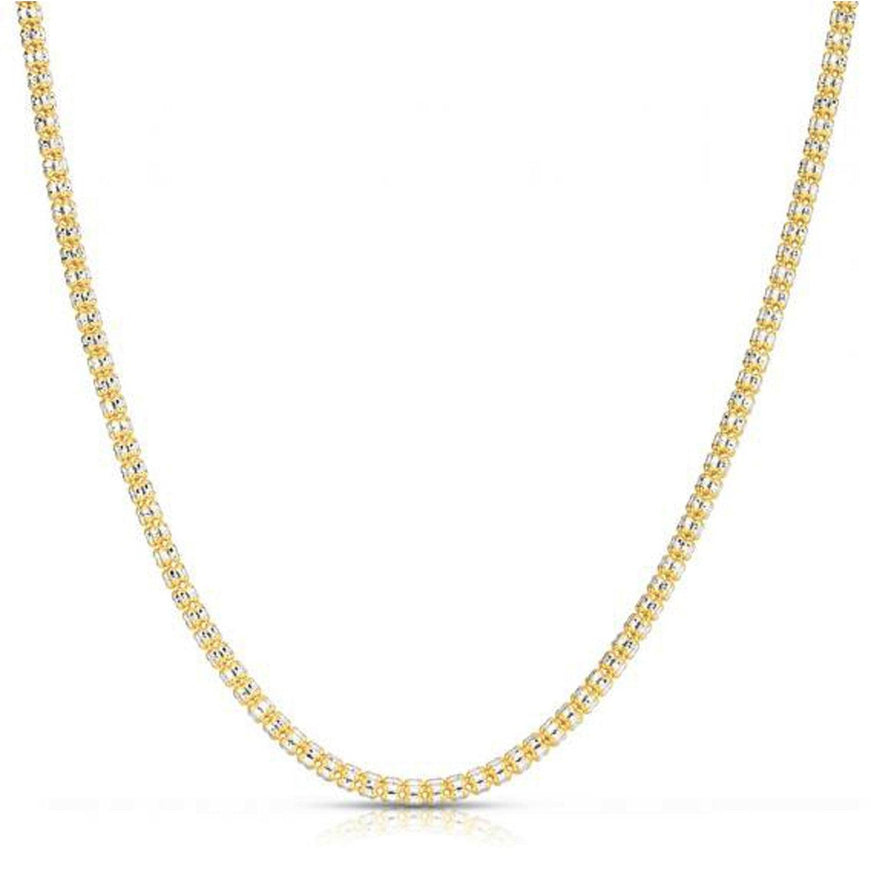 Ice Barrel Chain in 14k Yellow Gold (3.1 mm) - Ellie Belle