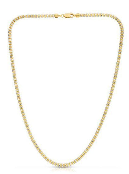 Ice Barrel Chain in 14k Yellow Gold (3.1 mm) - Ellie Belle