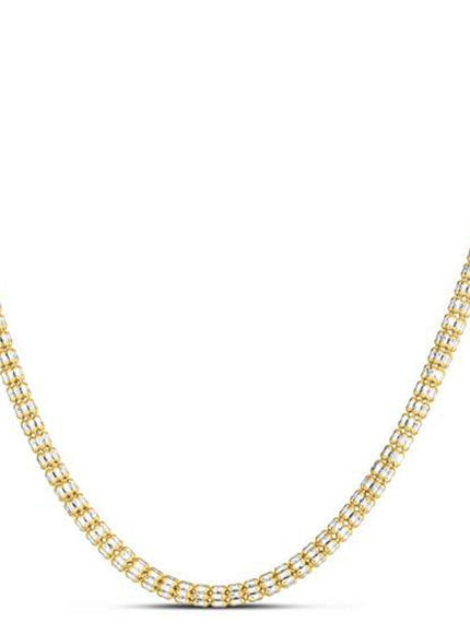 Ice Barrel Chain in 14k Yellow Gold (3.2 mm) - Ellie Belle