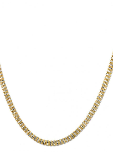 Ice Barrel Chain in 14k Yellow Gold (4.25 mm) - Ellie Belle