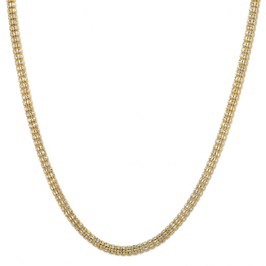 Ice Barrel Chain in 14k Yellow Gold (4.25 mm) - Ellie Belle