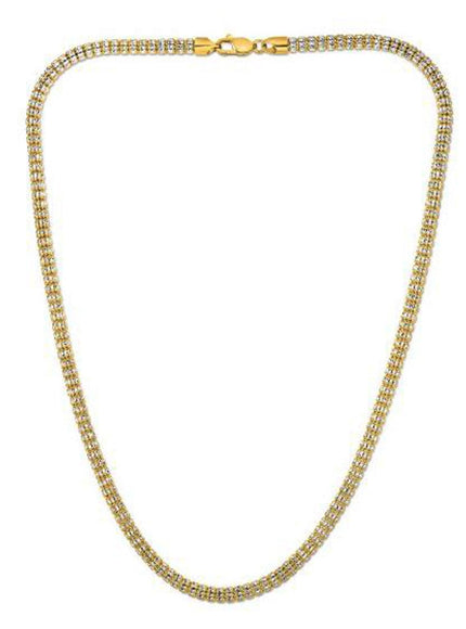 Ice Barrel Chain in 14k Yellow Gold (4.25 mm) - Ellie Belle