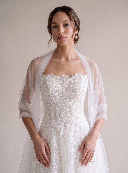 Ellie Belle Elizabeth Beaded Lace A-Line Wedding Gown