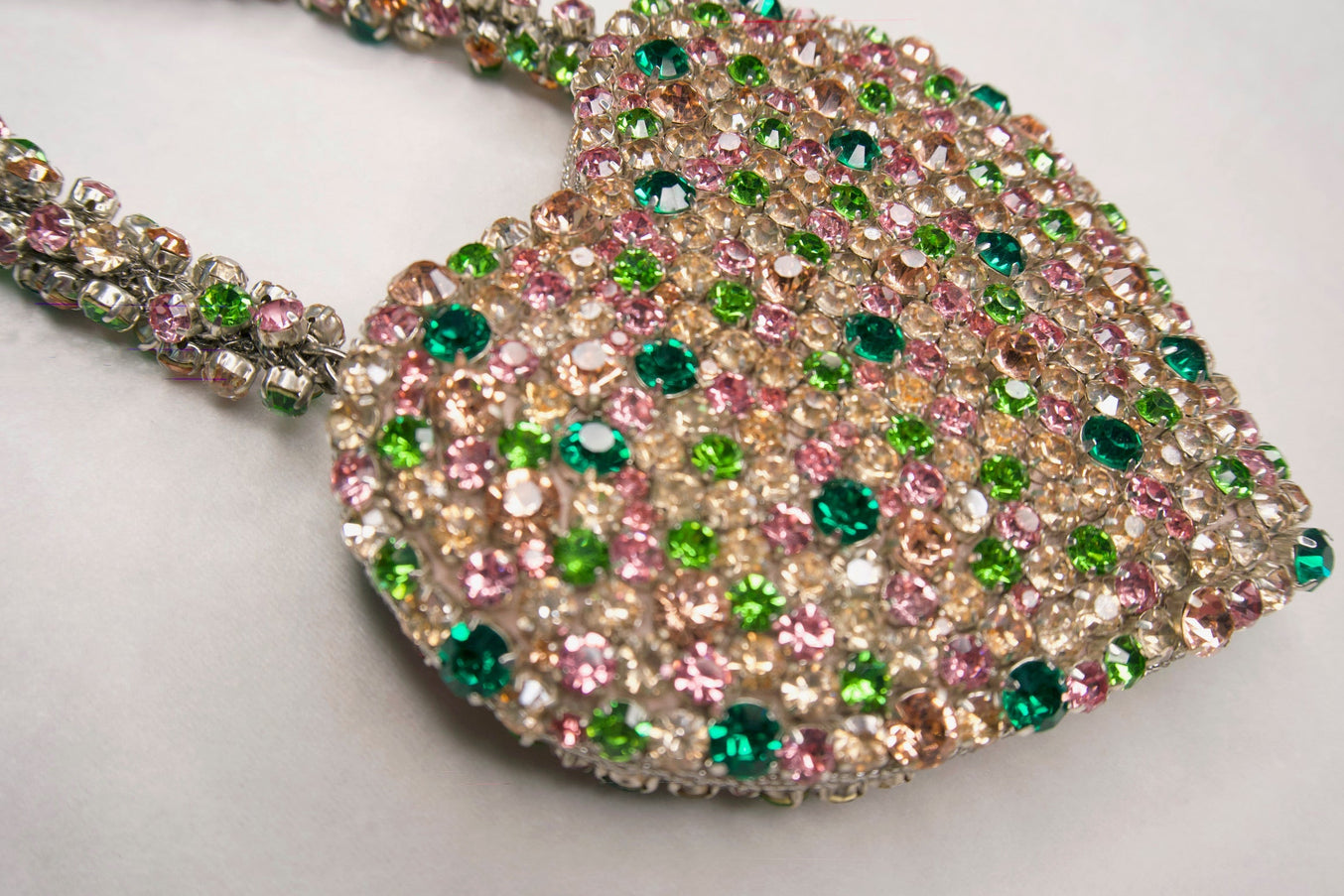 Beaded Mini Heart Bag
