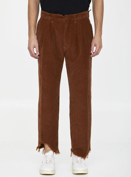 Incotex Red X Facetasm Cognac Velvet Trousers - Ellie Belle