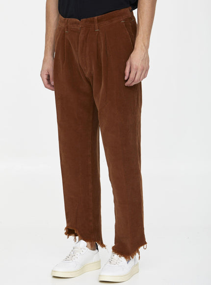 Incotex Red X Facetasm Cognac Velvet Trousers - Ellie Belle