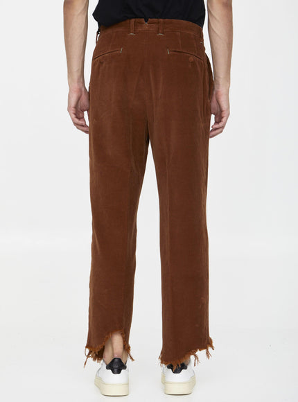 Incotex Red X Facetasm Cognac Velvet Trousers - Ellie Belle