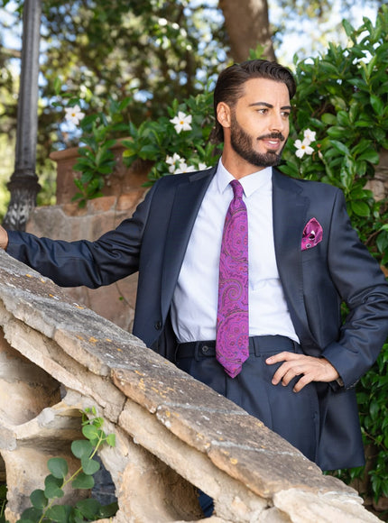 Elizabetta Cosimo Printed Madder Silk Tie