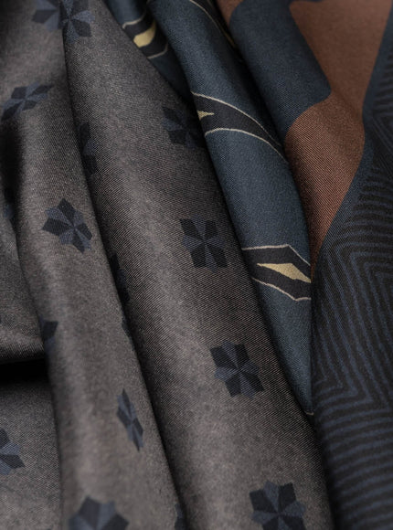 Elizabetta Atri Large Silk Scarf in Plum