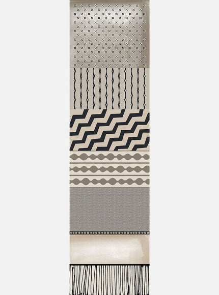 Elizabetta Atri Large Silk Scarf in Sand