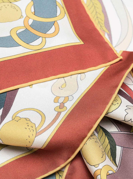 Elizabetta Anthea Silk Foulard - Ivory