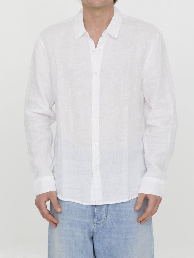 James Perse White Linen Shirt - Ellie Belle