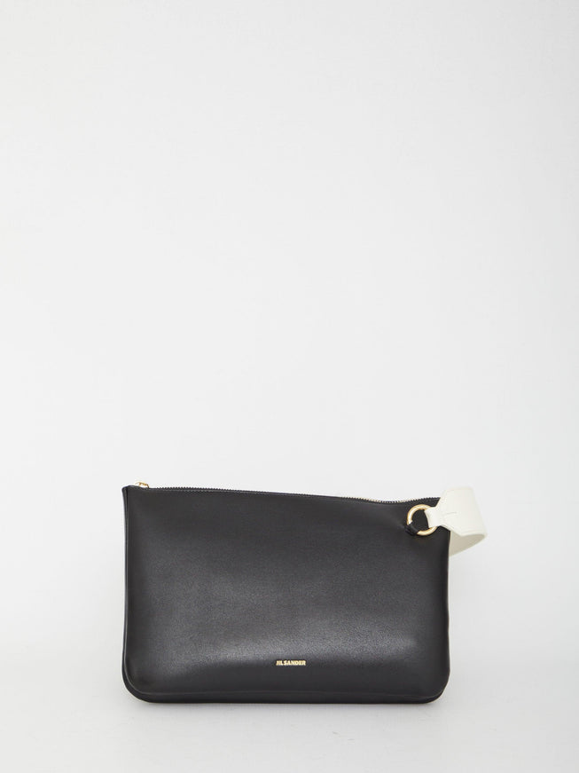 Jil Sander Leather Crossbody Bag - Ellie Belle