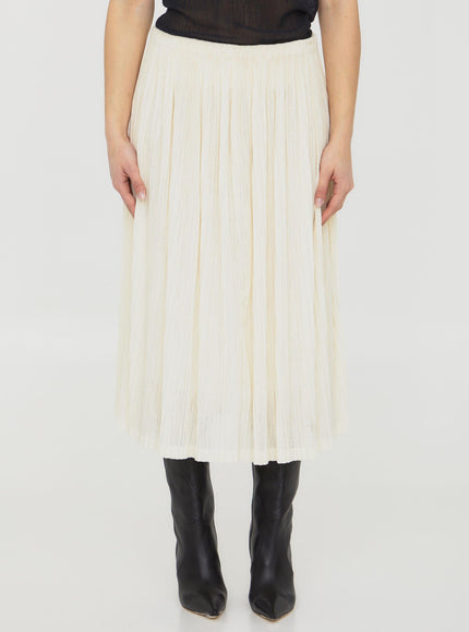 Jil Sander Pleated Midi Skirt - Ellie Belle