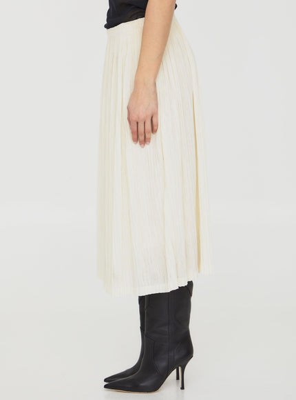 Jil Sander Pleated Midi Skirt - Ellie Belle