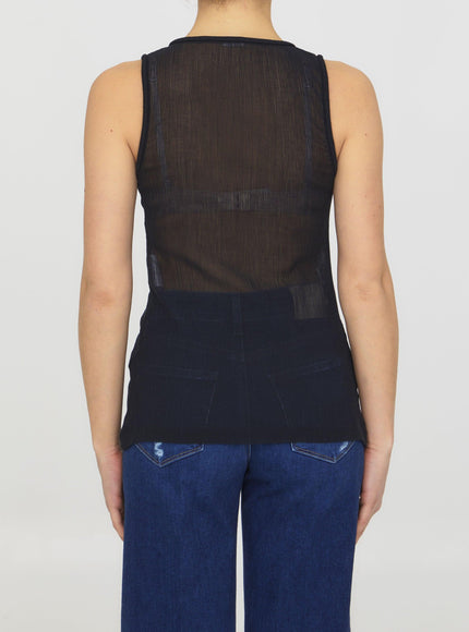 Jil Sander Semi-sheer Tank Top - Ellie Belle