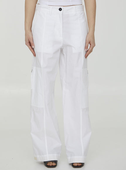 Jil Sander White Cotton Pants - Ellie Belle