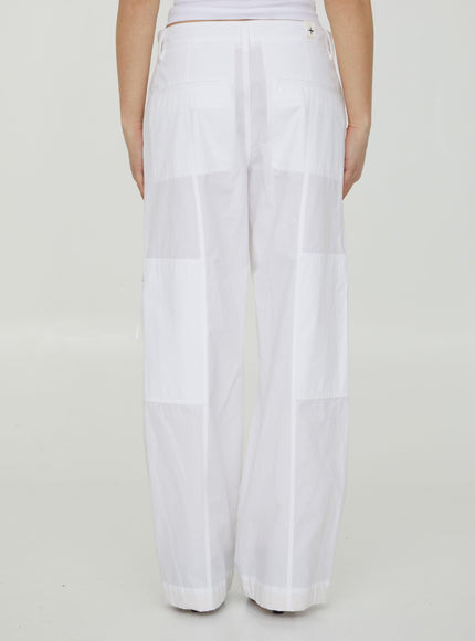 Jil Sander White Cotton Pants - Ellie Belle