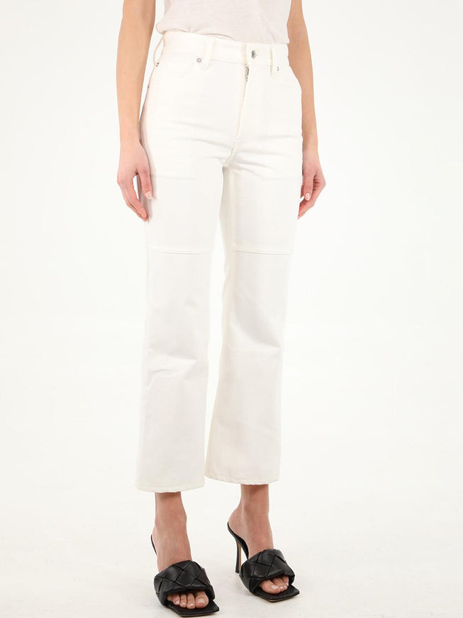 Jil Sander White Denim Jeans - Ellie Belle