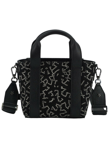 Jimmy Choo Artwork Printed Patent Leather Tote Bag - Ellie Belle