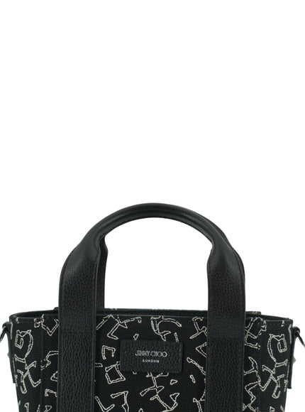 Jimmy Choo Artwork Printed Patent Leather Tote Bag - Ellie Belle