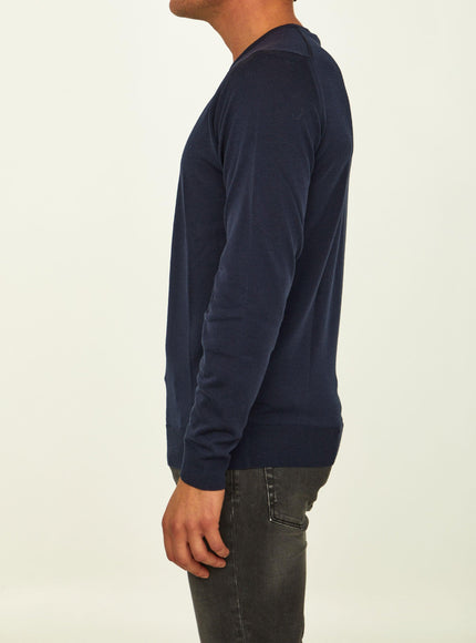 John Smedley Blue Merino Jumper - Ellie Belle