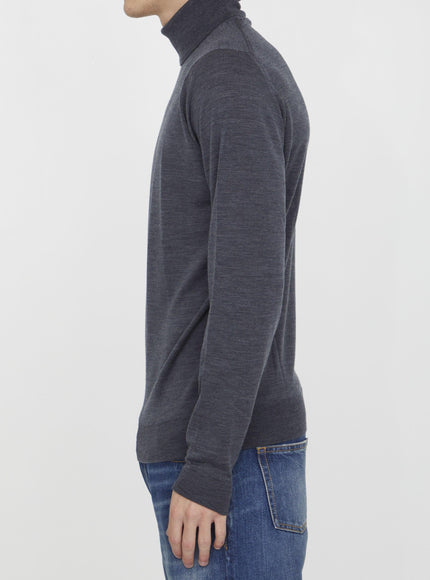 John Smedley Grey Merino Jumper - Ellie Belle