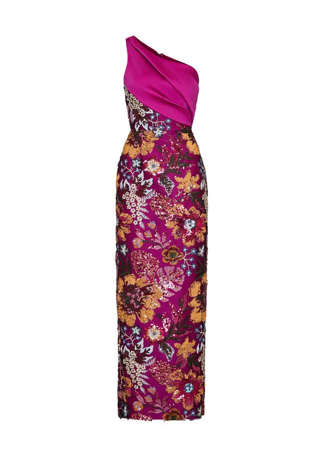 Anne Barge Black Label Josefina One Shoulder Gown