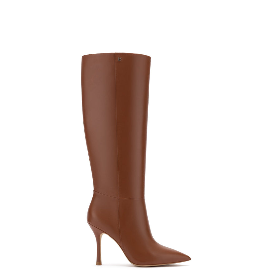 Larroude Kate Boot In Caramel Leather Caramel