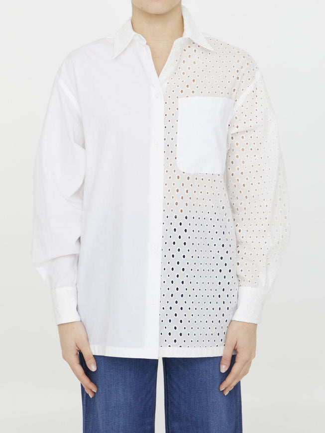 Kenzo Broderie Anglaise Cotton Shirt - Ellie Belle